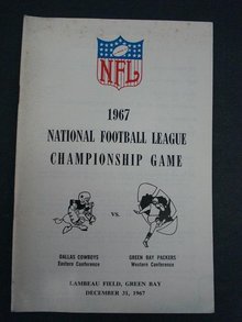 1967 Football Guide NFL Championship Game