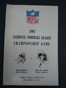 1967 Football Guide NFL Championship Game