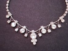 Necklace Clear Crystal Rhinestone