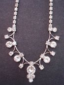 Necklace Clear Crystal Rhinestone