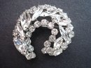 Rhinestone Swirl Brooch