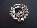 Deco Rhinestone Brooch Clear Crystal