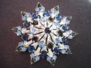 Rhinestone Brooch Large Snowflake