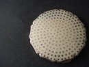 Stratton Powder Compact Silver Diamond Cut