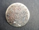 Exquisite Sterling Round Brooch/Pendant