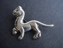 Silver Cat Brooch