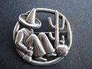 Lovely Sterling Silver Brooch Pin