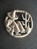 Lovely Sterling Silver Brooch Pin