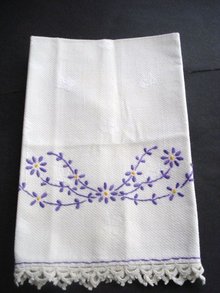 Embroidered Antique Towel Hand Embroidery