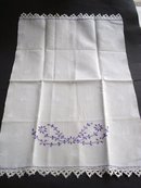 Embroidered Antique Towel Hand Embroidery