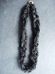 Black Bead Necklace