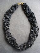 Black Bead Necklace