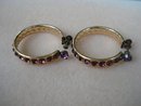 Beautiful jewelled Hoop Earrings