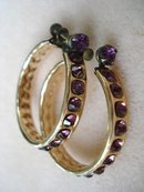 Beautiful jewelled Hoop Earrings