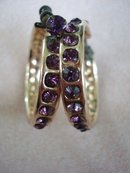 Beautiful jewelled Hoop Earrings