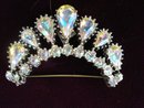 Rhinestone Brooch Diamond Look Crown Tiara