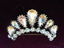 Rhinestone Brooch Diamond Look Crown Tiara