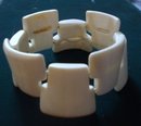 Vintage One of the Kind Bracelet by Inuit Eskimo Whale Bone Ivory