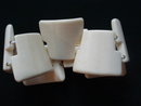 Vintage One of the Kind Bracelet by Inuit Eskimo Whale Bone Ivory