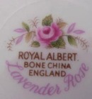 Beautiful English China Cup & Saucer LAVENDER