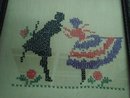 Sampler Style Silhouette Picture Circa 1920