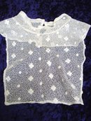 Antique Lace Dickey High Neckline