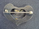 Enamel Sterling Heart Shape Brooch Winnipeg