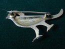 Brooch Sterling Bird
