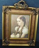 Victorian Framed Print Young Girl Peggy