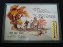 Vintage Advertising Picture with Thermometer