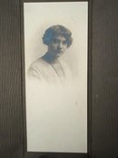 Antique Photo in Folder 1920's Young Lady