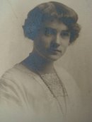 Antique Photo in Folder 1920's Young Lady
