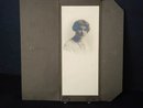 Antique Photo in Folder 1920's Young Lady