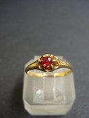 Gold Ring Ruby Stone 18k