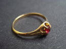 Gold Ring Ruby Stone 18k