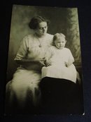Antique Real Photo Mother and Baby