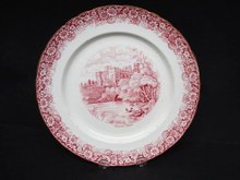Plate by H M Sutherland China Warwick Castle