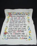 Embroidered Prayer Sampler