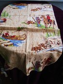 Fabric Canada Natives and RCMP Officer