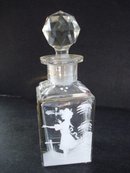 Mary Gregory Glass Perfume Bottle Decanter