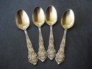Antique Sterling Spoons Idaho Set of 4