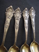 Antique Sterling Spoons Idaho Set of 4