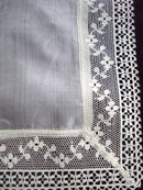 Silk Lace Handkerchief Antique Wedding Hanky