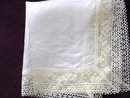 Silk Lace Handkerchief Antique Wedding Hanky