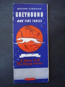 1949 Greyhound Bus Time Tables