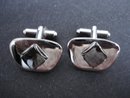 Sterling Cuff Links Black Alaska Diamond