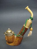 Antique Carved Pipe by Bruyfre