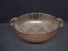 Depression Glass Bowl Pink