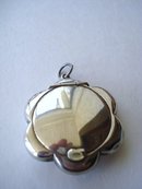 Antique Sterling Pendant Pill Box England