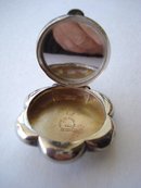Antique Sterling Pendant Pill Box England